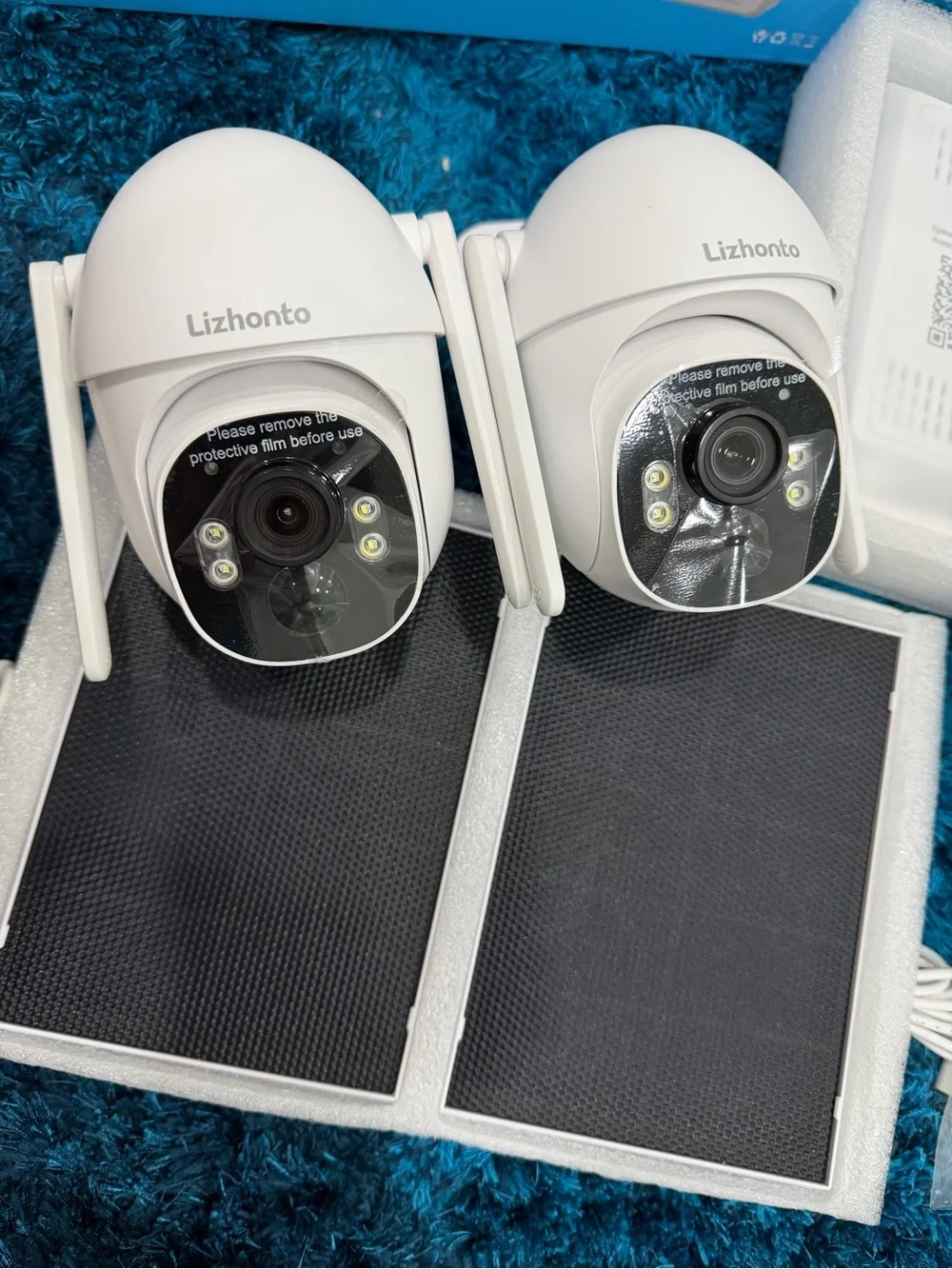 White Wireless Security Camera - Twin Pack